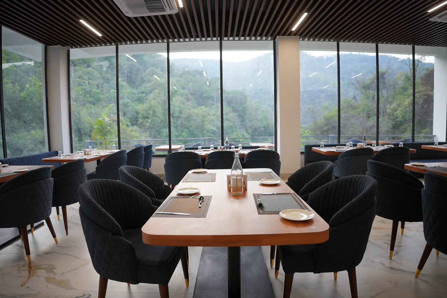 Valley-view dining room